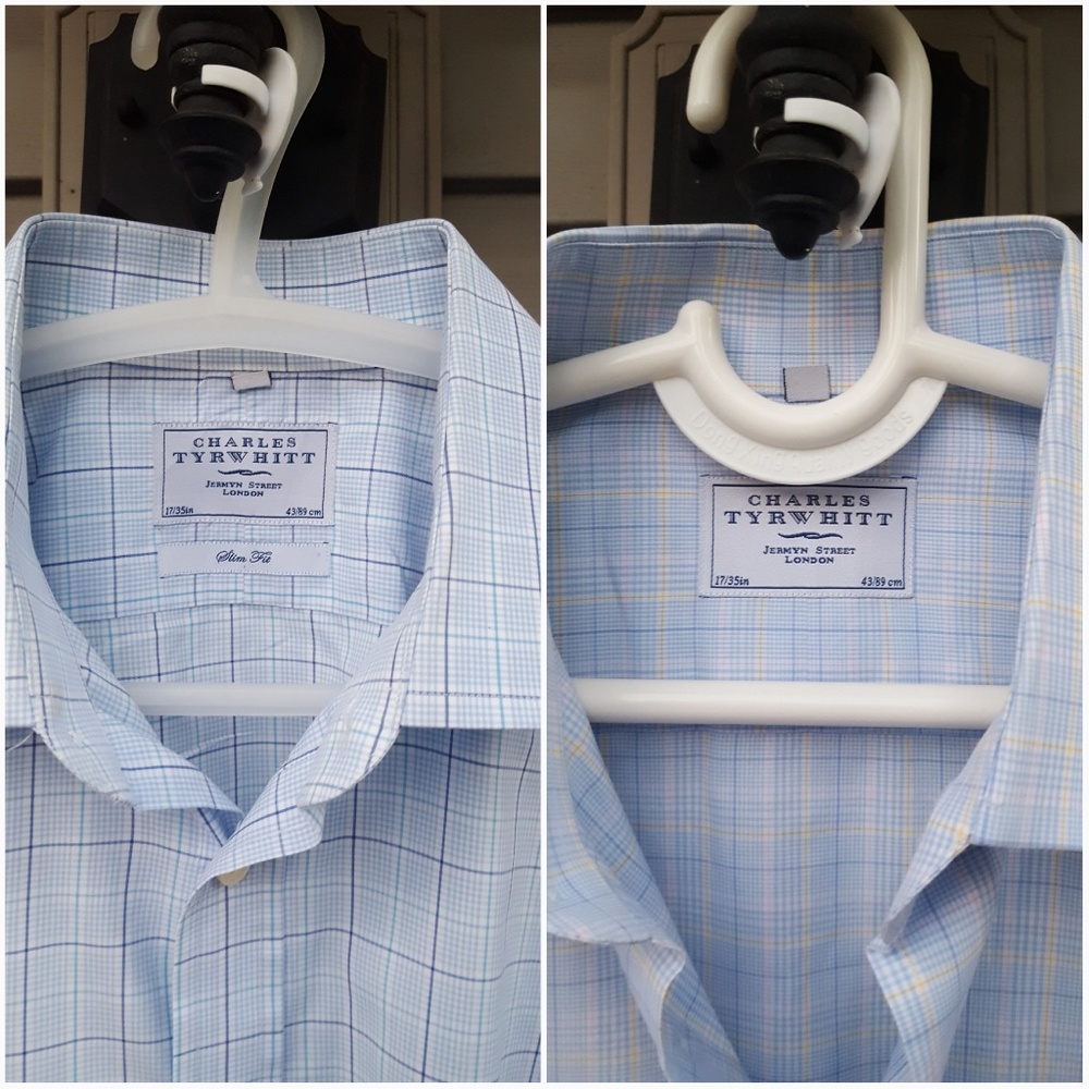 Lot of 2 Mens Charles Tyrwhitt Button down shirt
